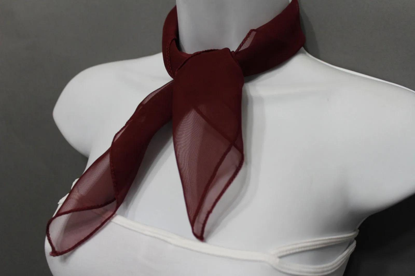 Sheer Fabric Mini Scarf
