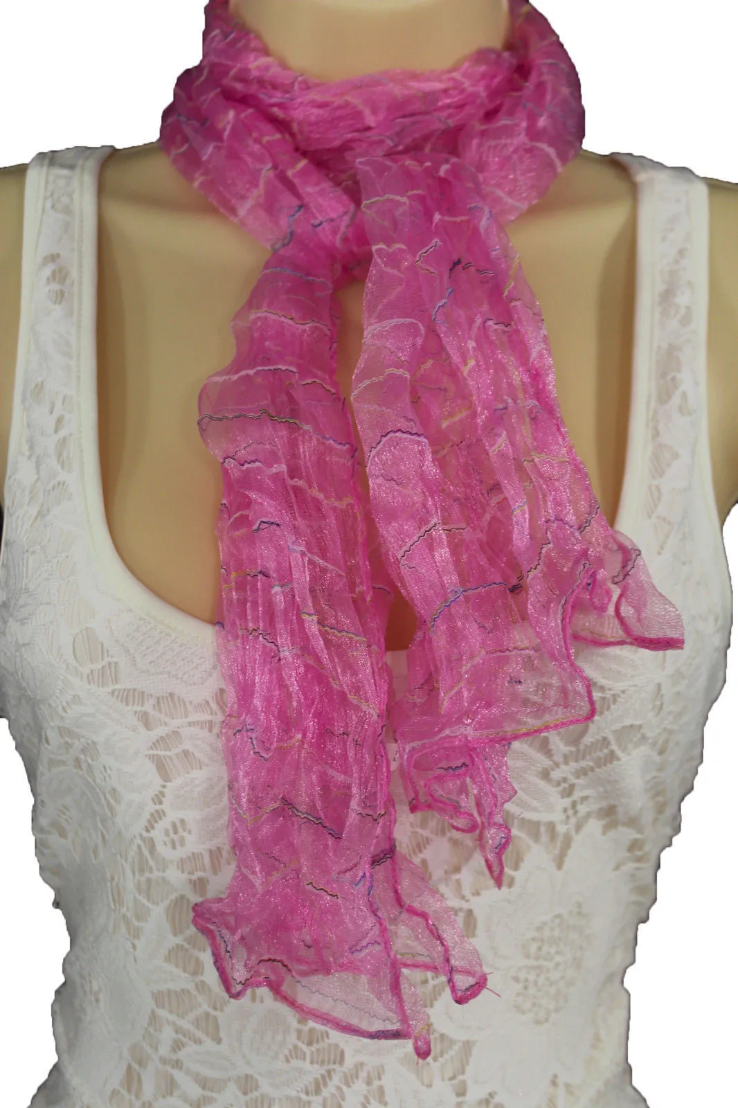 Sheer Long Scarf