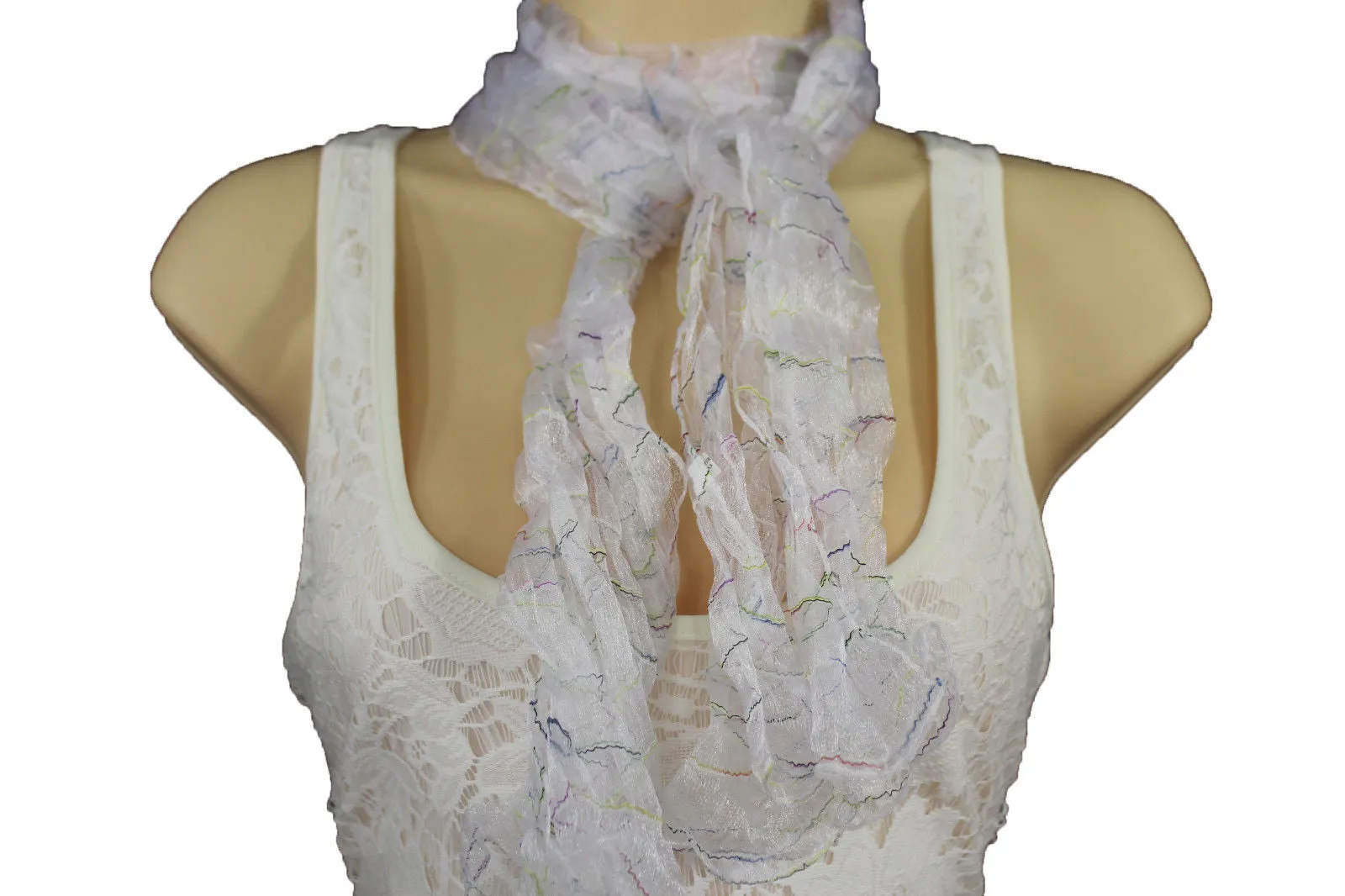Sheer Long Scarf