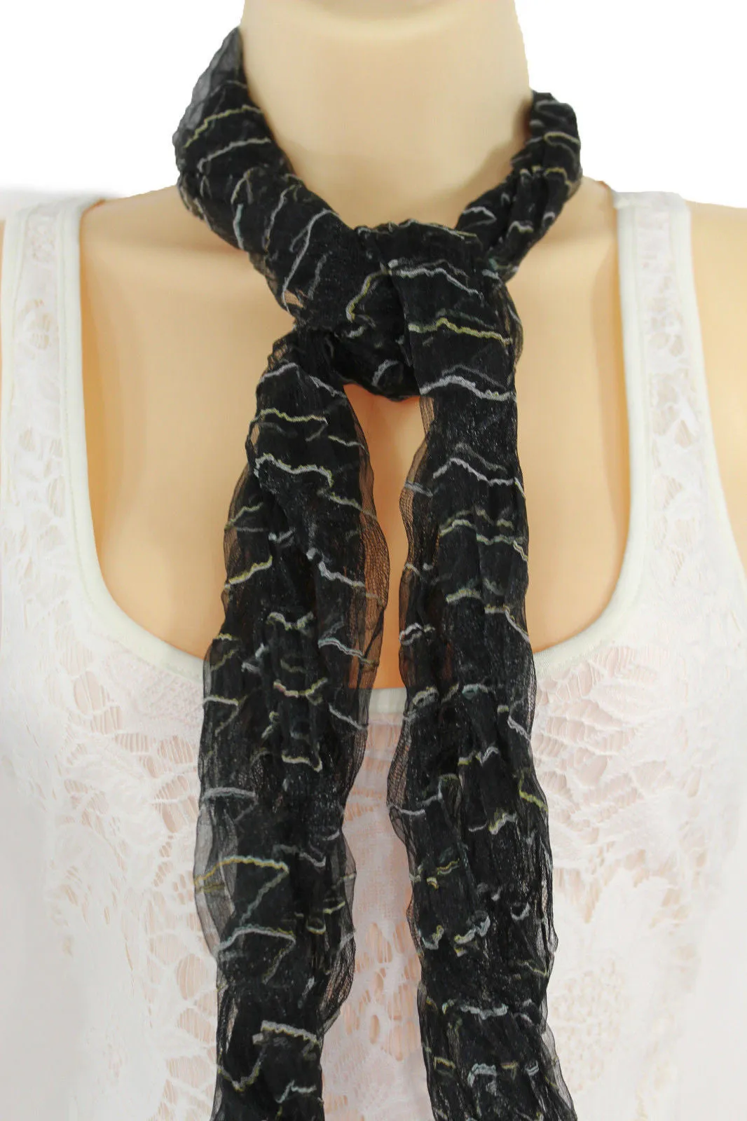 Sheer Long Scarf