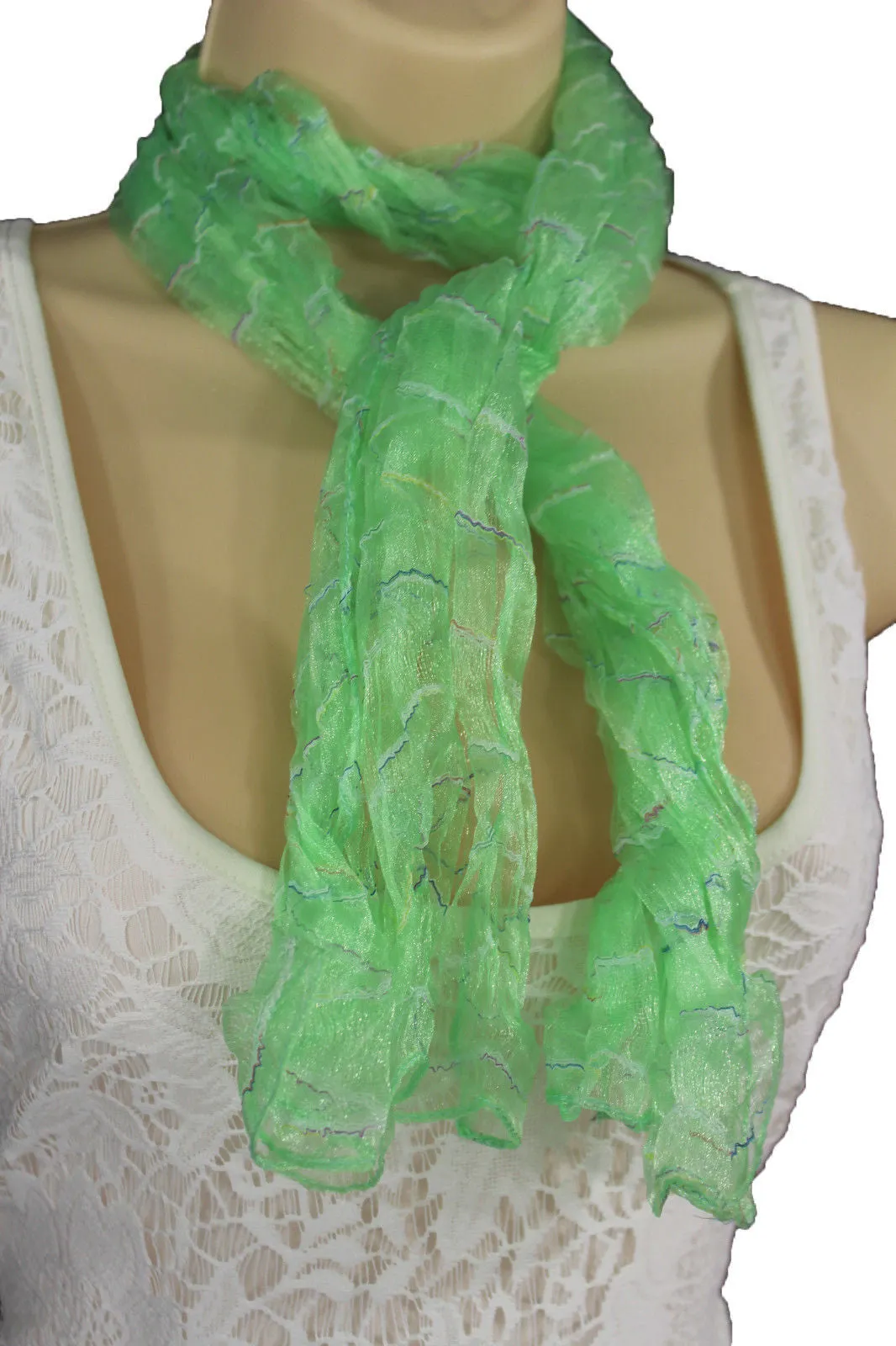 Sheer Long Scarf