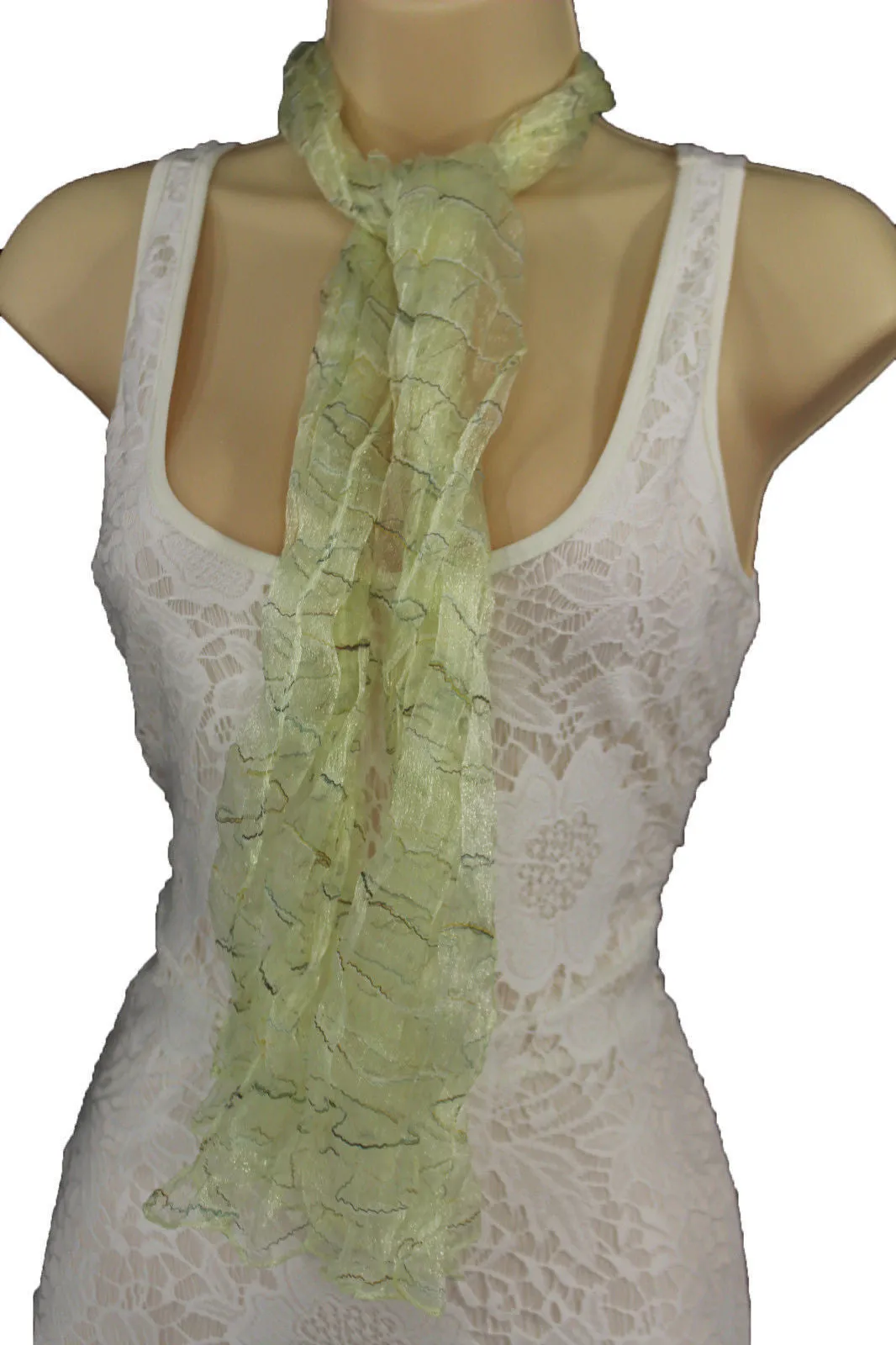 Sheer Long Scarf