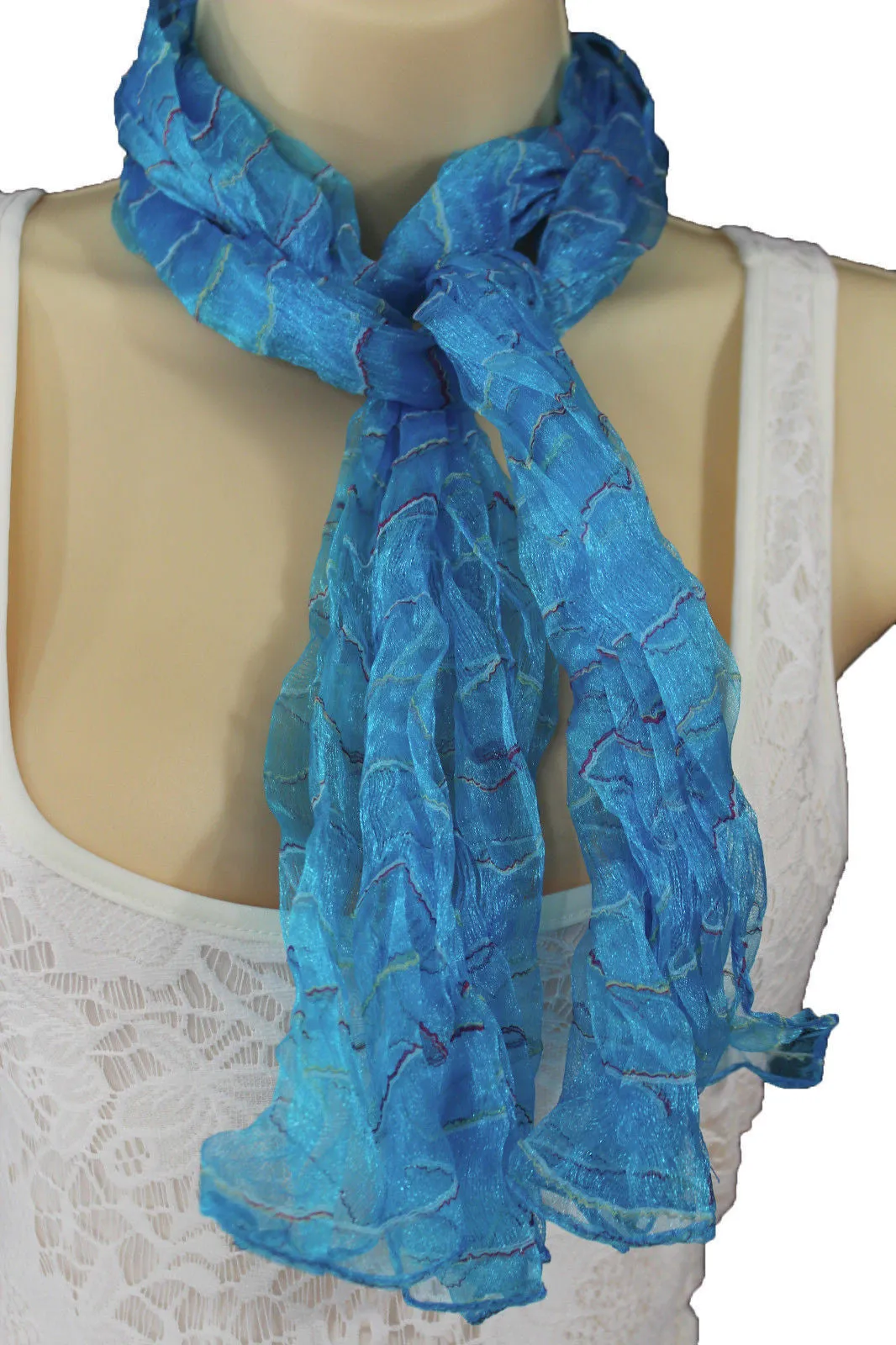 Sheer Long Scarf