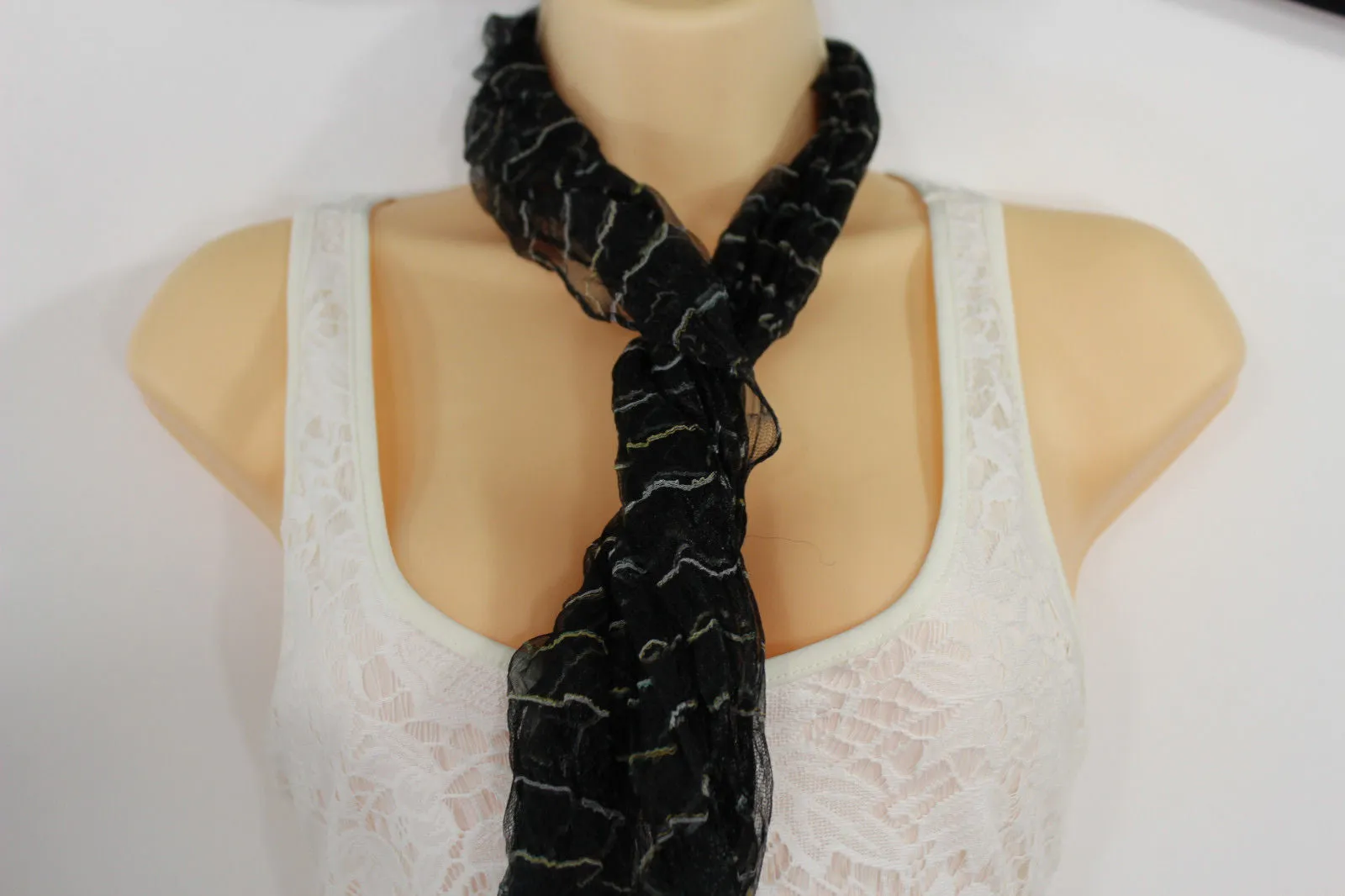 Sheer Long Scarf