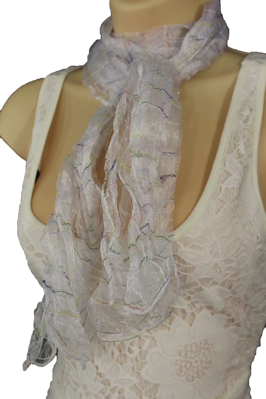 Sheer Long Scarf
