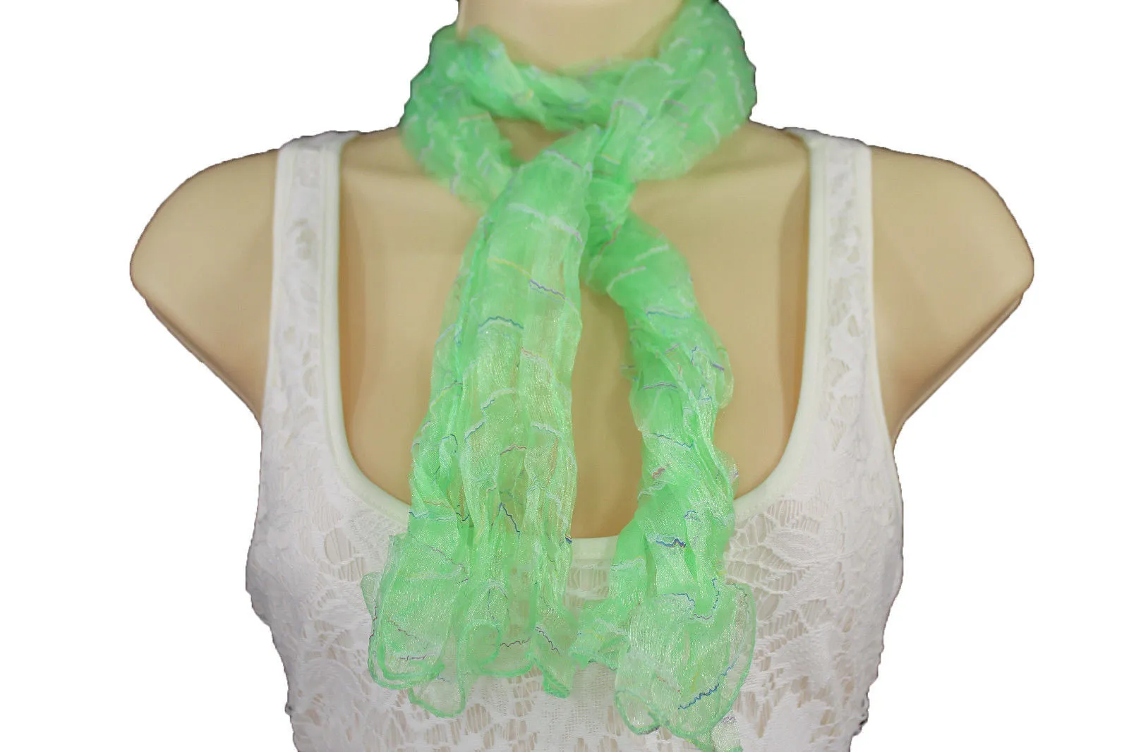 Sheer Long Scarf