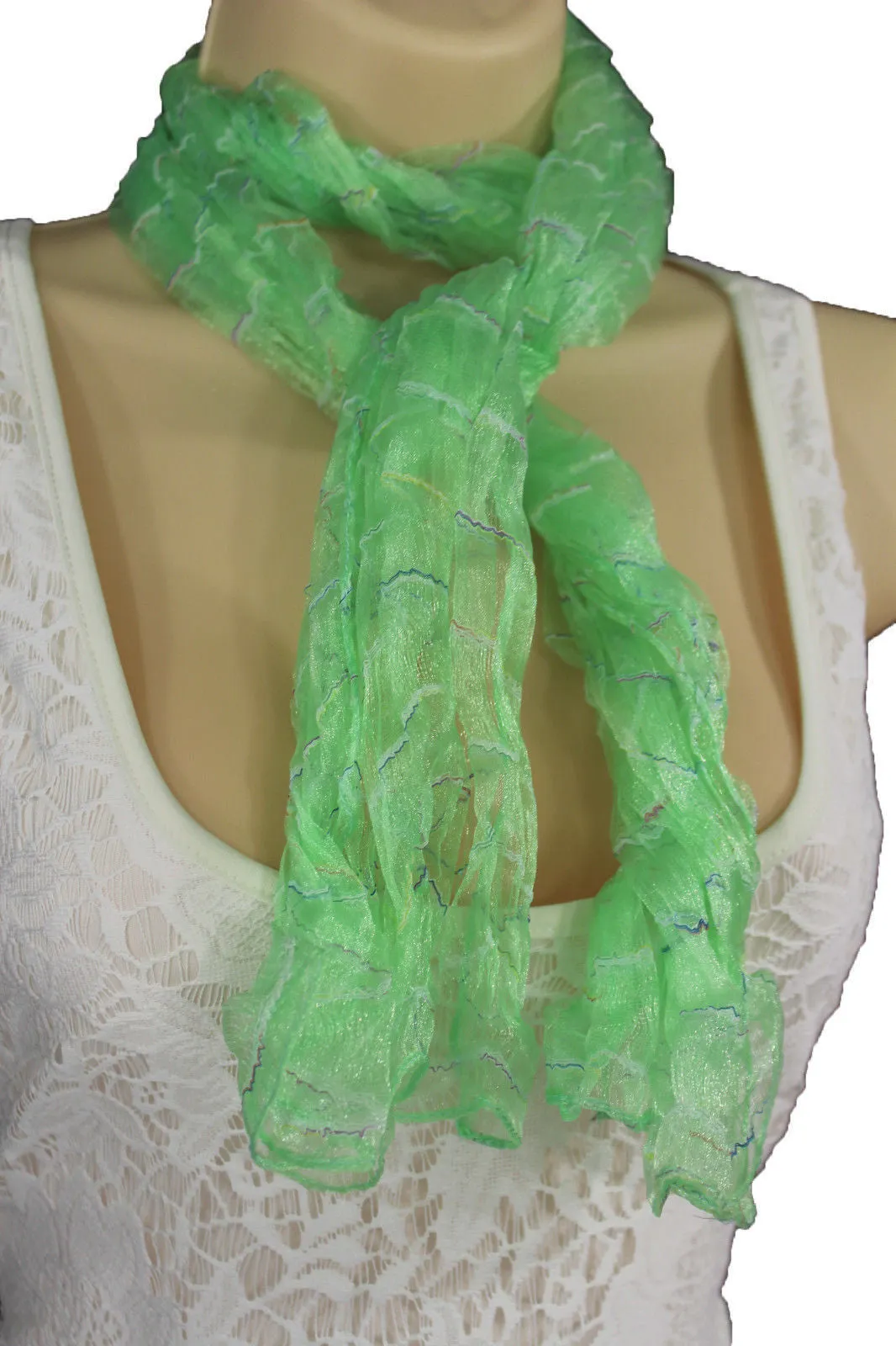 Sheer Long Scarf