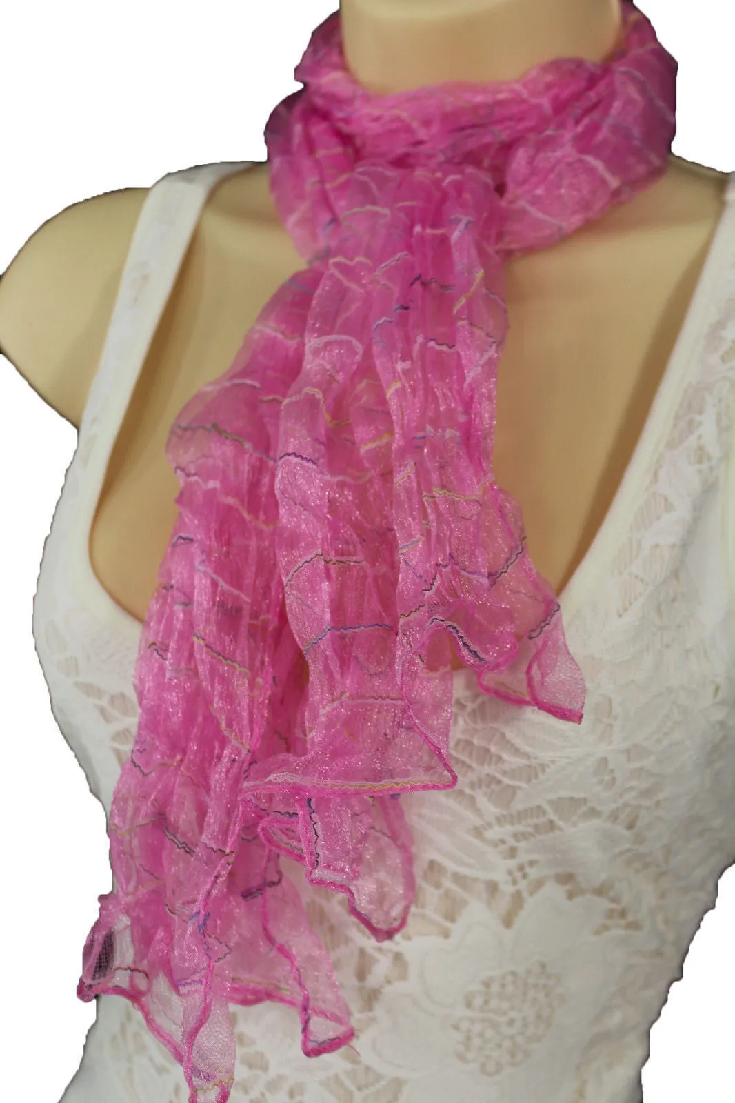 Sheer Long Scarf