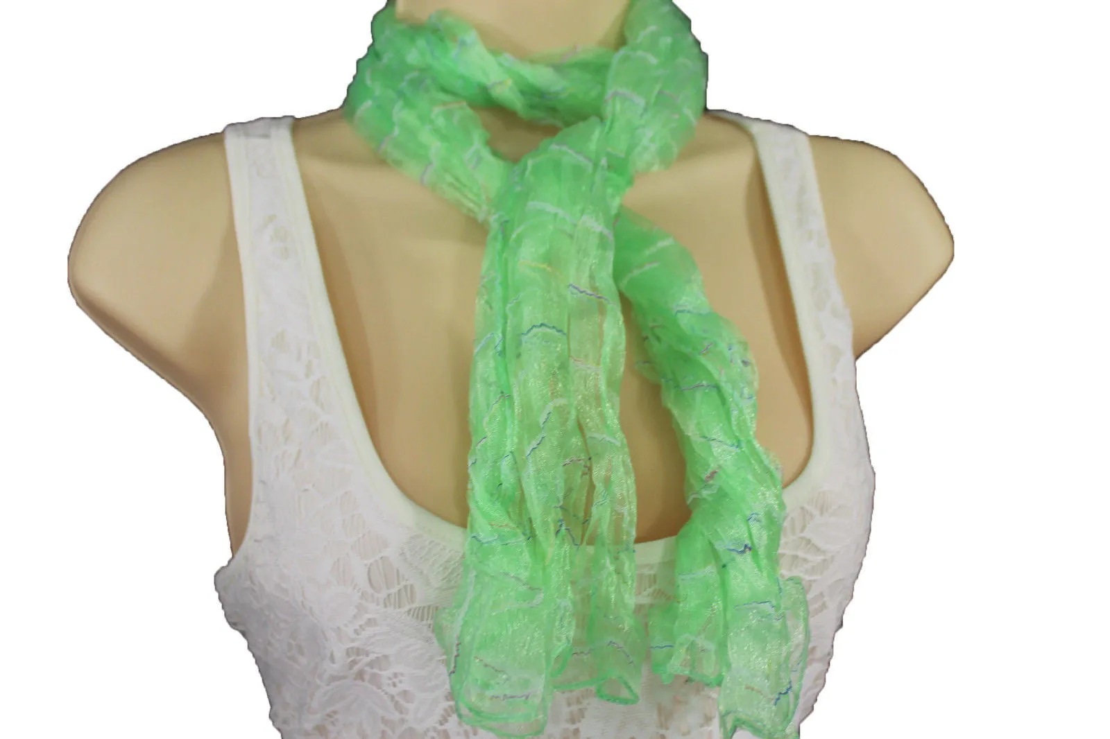 Sheer Long Scarf
