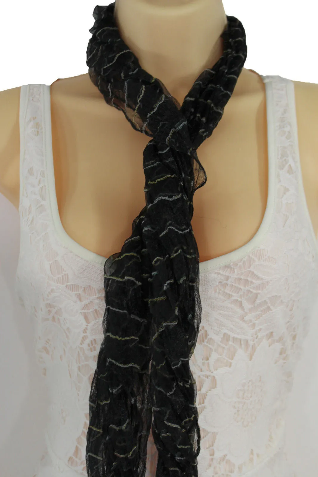 Sheer Long Scarf