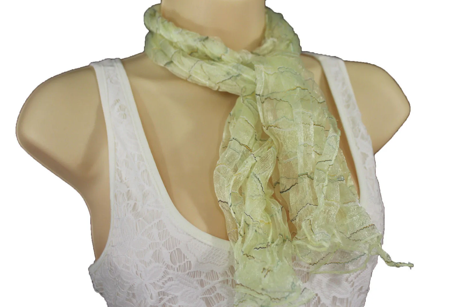 Sheer Long Scarf