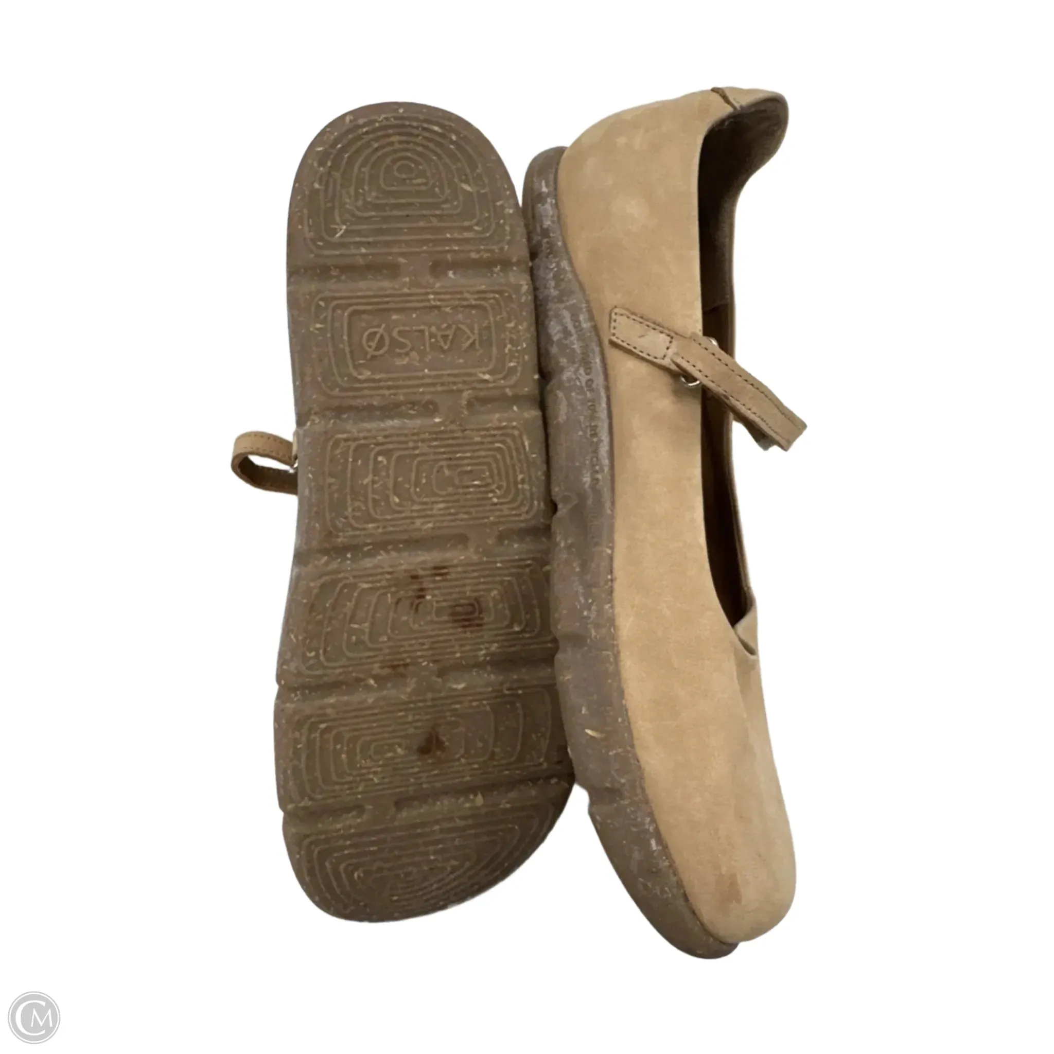 Shoes Flats By Clothes Mentor In Tan, Size: 10