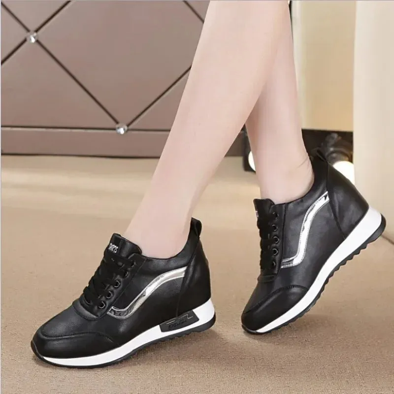 Shoes Style White Autumn New Wedges Casual Sneakers