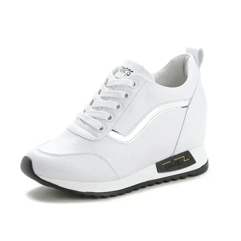 Shoes Style White Autumn New Wedges Casual Sneakers