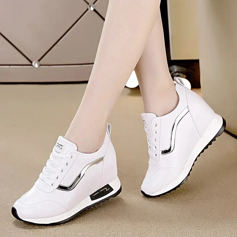 Shoes Style White Autumn New Wedges Casual Sneakers
