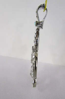 Silver Metal Charm Fleur De Lis Keychain