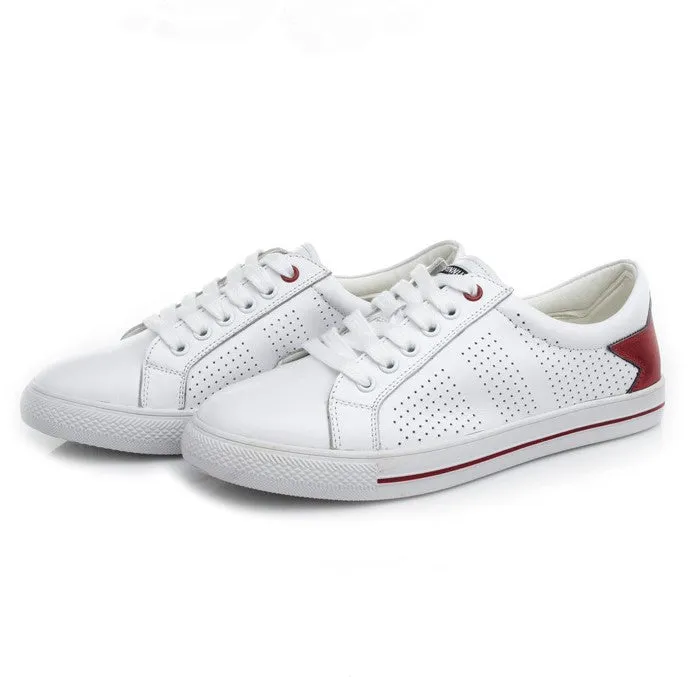 Small Size Breathable Leather Sneakers SS389