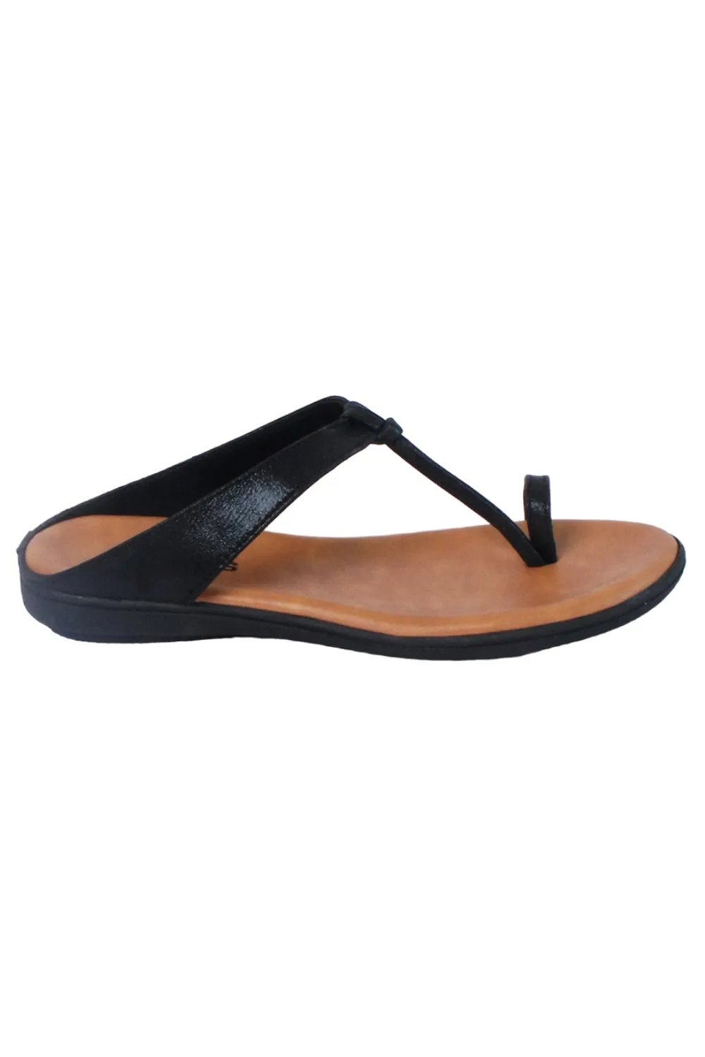 SOLES Classic Black Flat Sandals - Versatile Style for Any Occasion