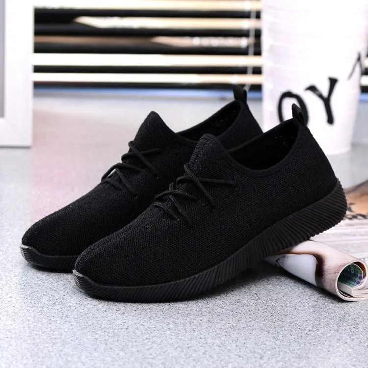 Solid Breathable Sneakers