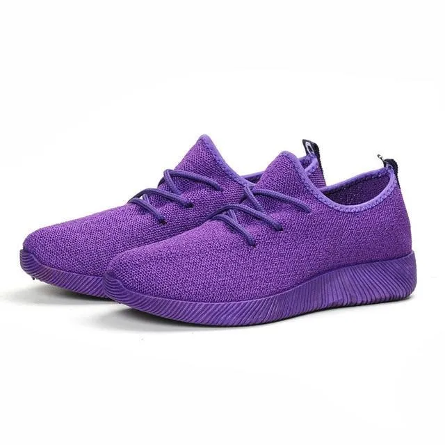 Solid Breathable Sneakers