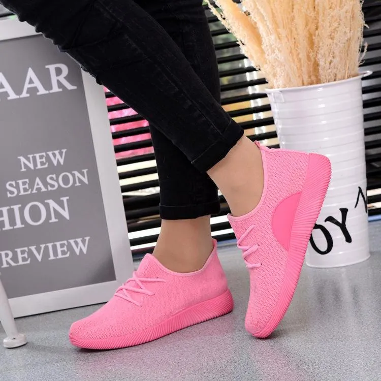 Solid Breathable Sneakers