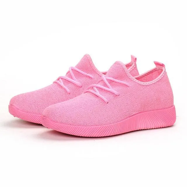 Solid Breathable Sneakers