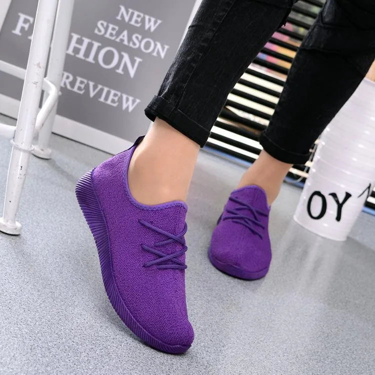 Solid Breathable Sneakers