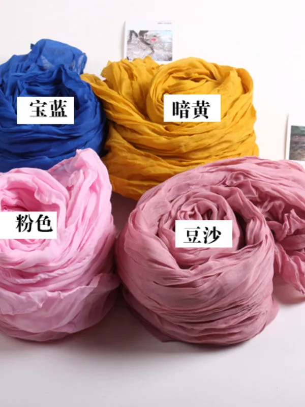 solid color scarf