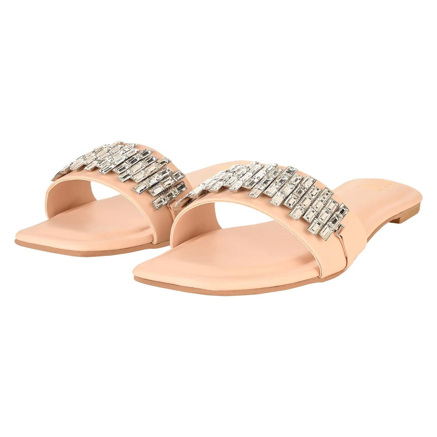 Sparkle in Peach Flats