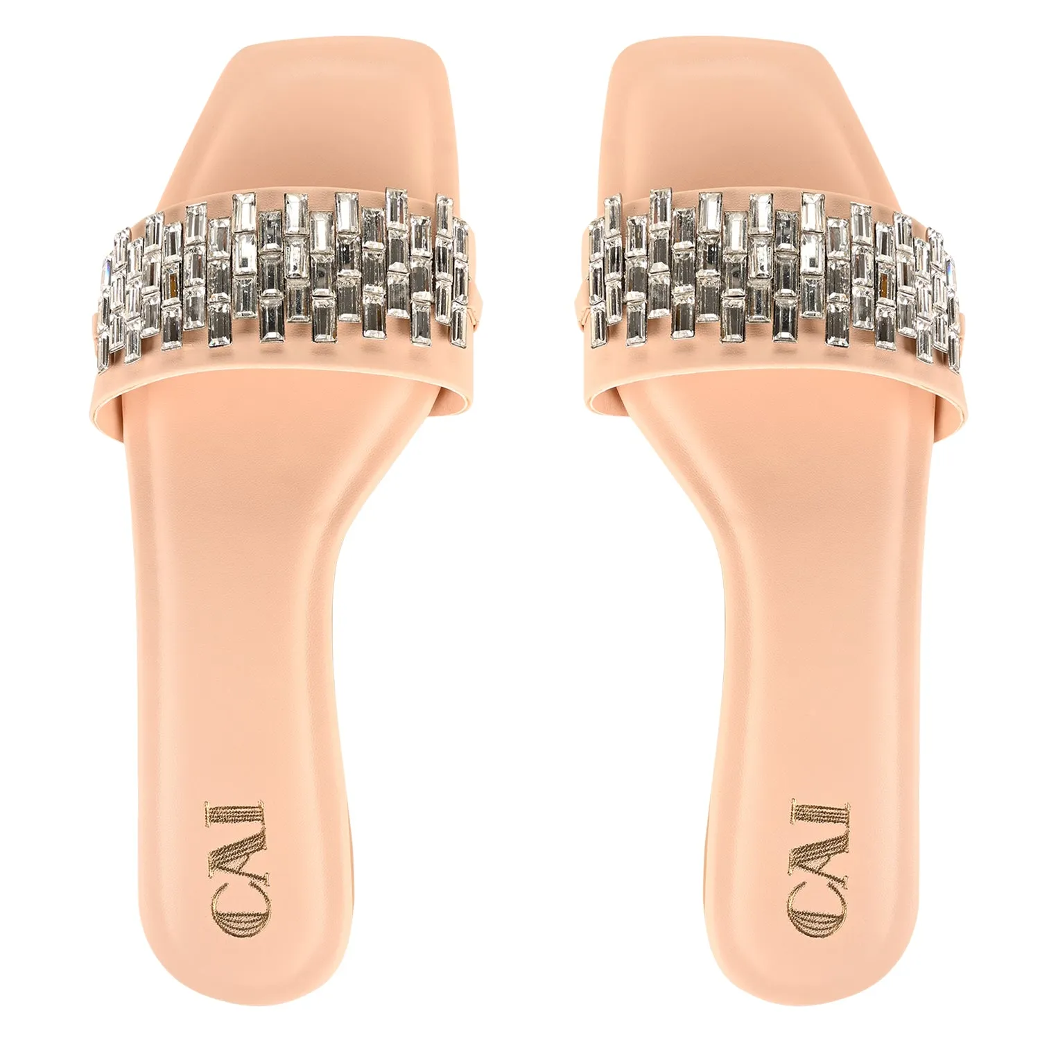 Sparkle in Peach Flats