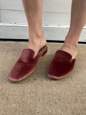 Spotlight Velvet Mules: Blush