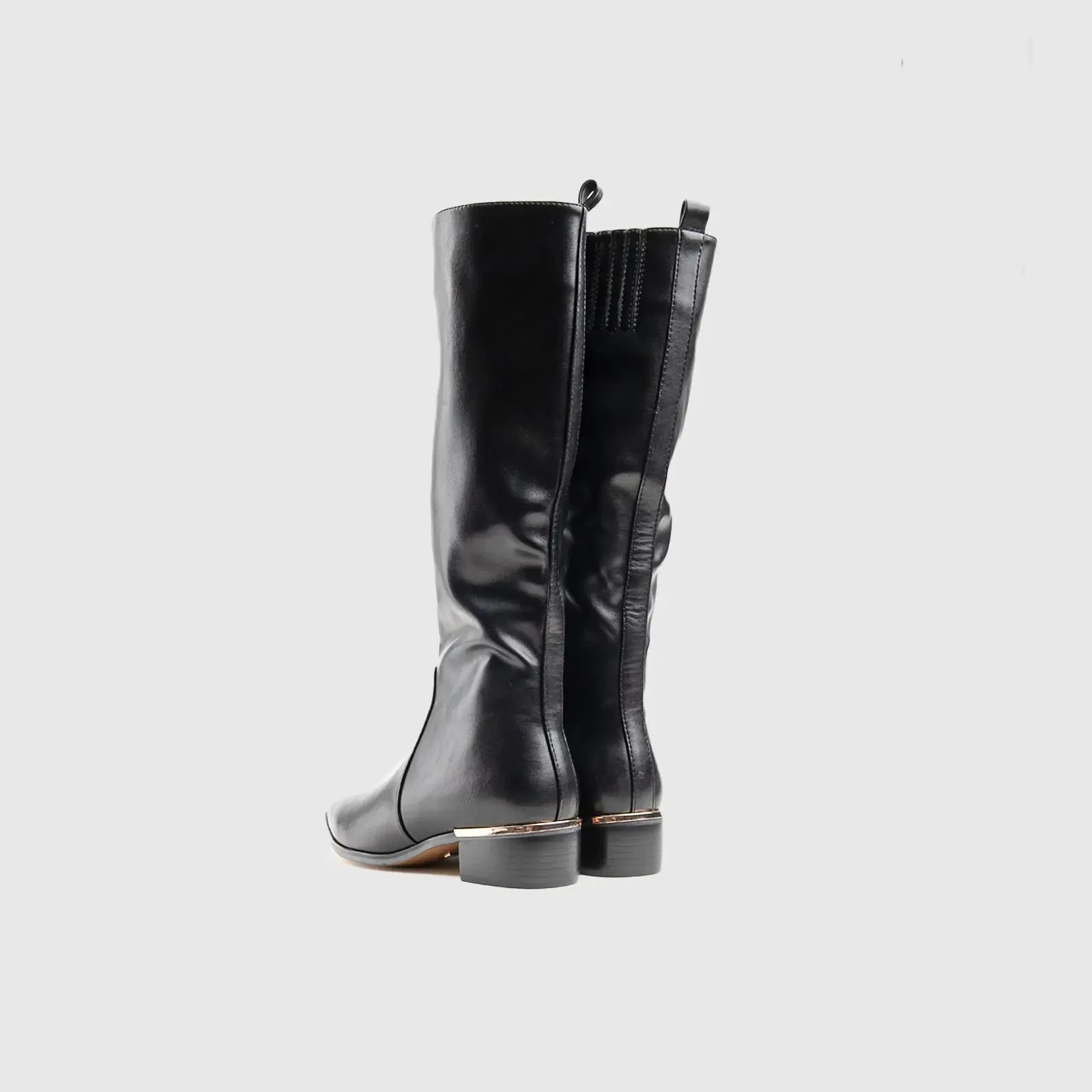 Statement Long Boots Black Car039