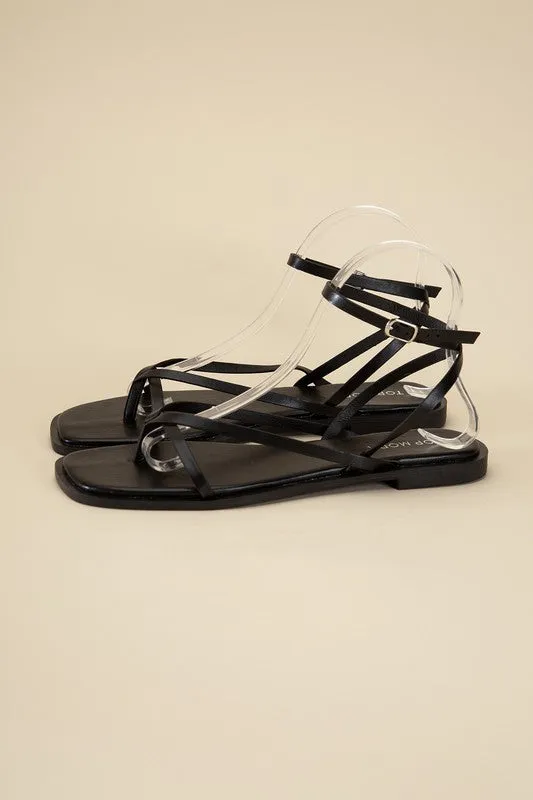 Strappy Flat Sandals