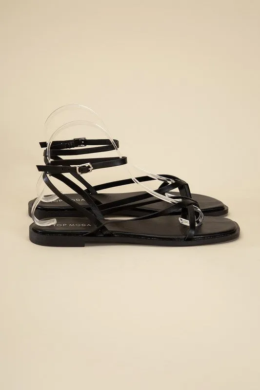 Strappy Flat Sandals