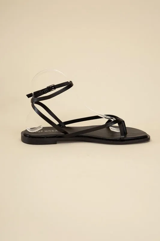 Strappy Flat Sandals