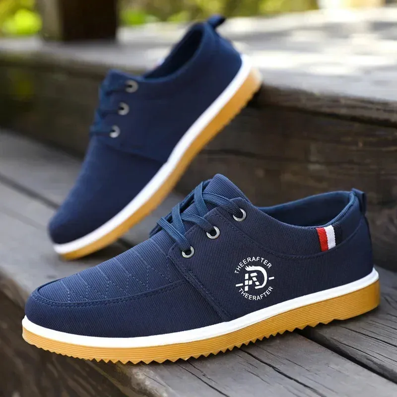 Stylish Men's Canvas Sneakers - Breathable & Casual