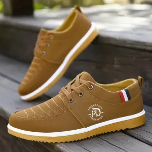 Stylish Men's Canvas Sneakers - Breathable & Casual