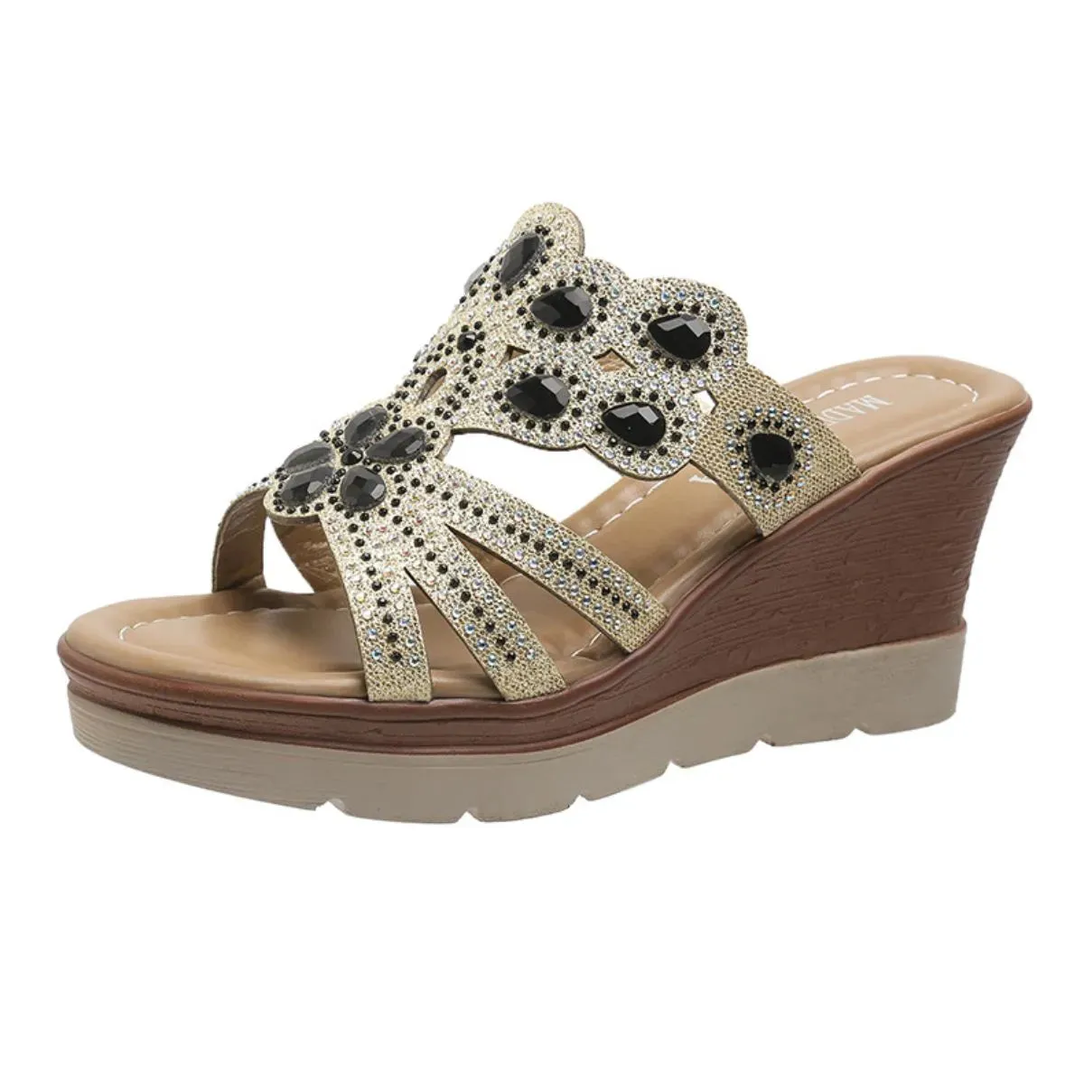 Sunkissed Sparkle Wedge Sandals