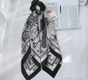 Super big Hair Scarf Scrunchies Ponytail Trendy and Colorful Modern Design in Multicolor