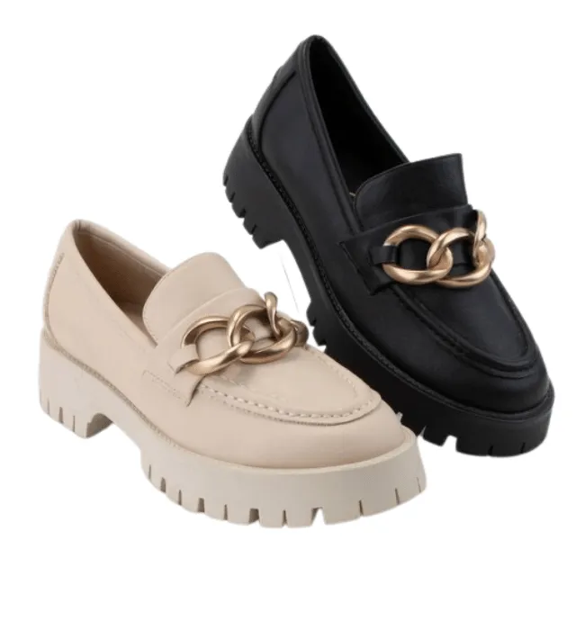 Sutton Platform Chunky Chain Loafer