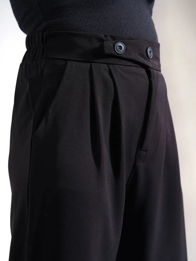Tailored Pleat Korean Pants