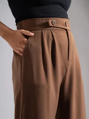 Tailored Pleat Korean Pants