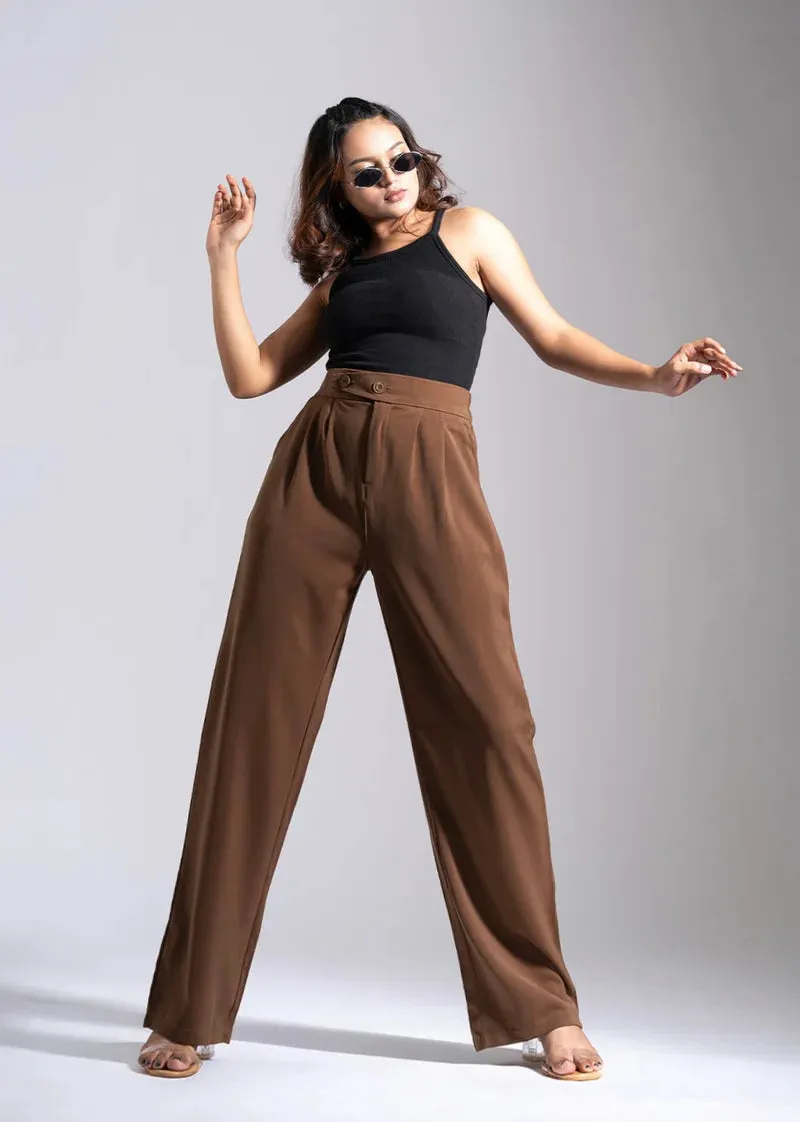Tailored Pleat Korean Pants