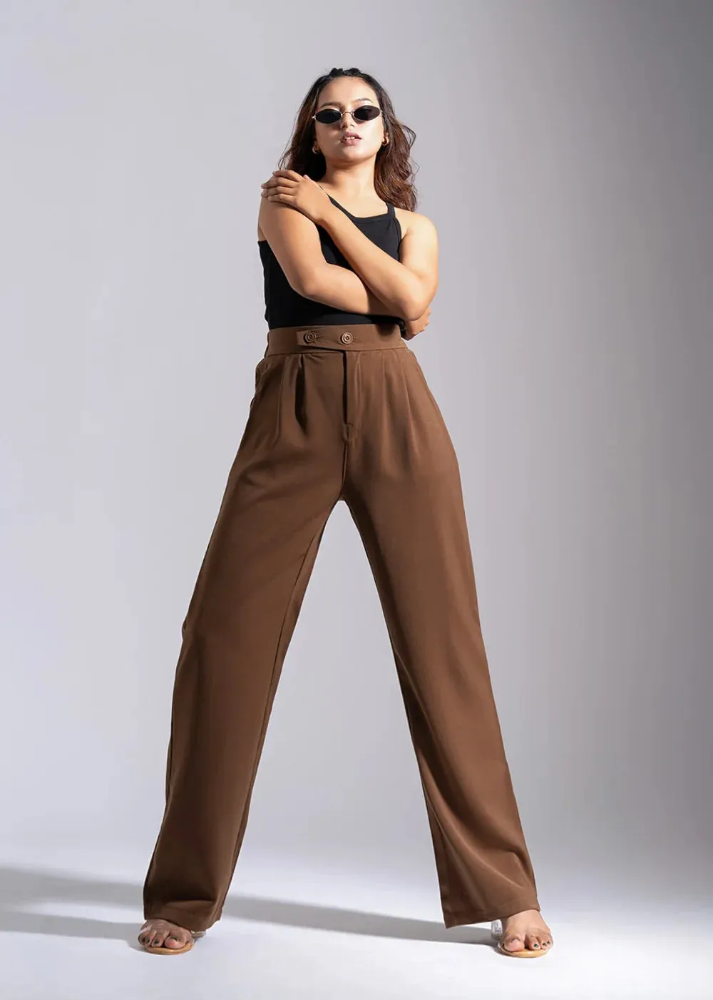 Tailored Pleat Korean Pants