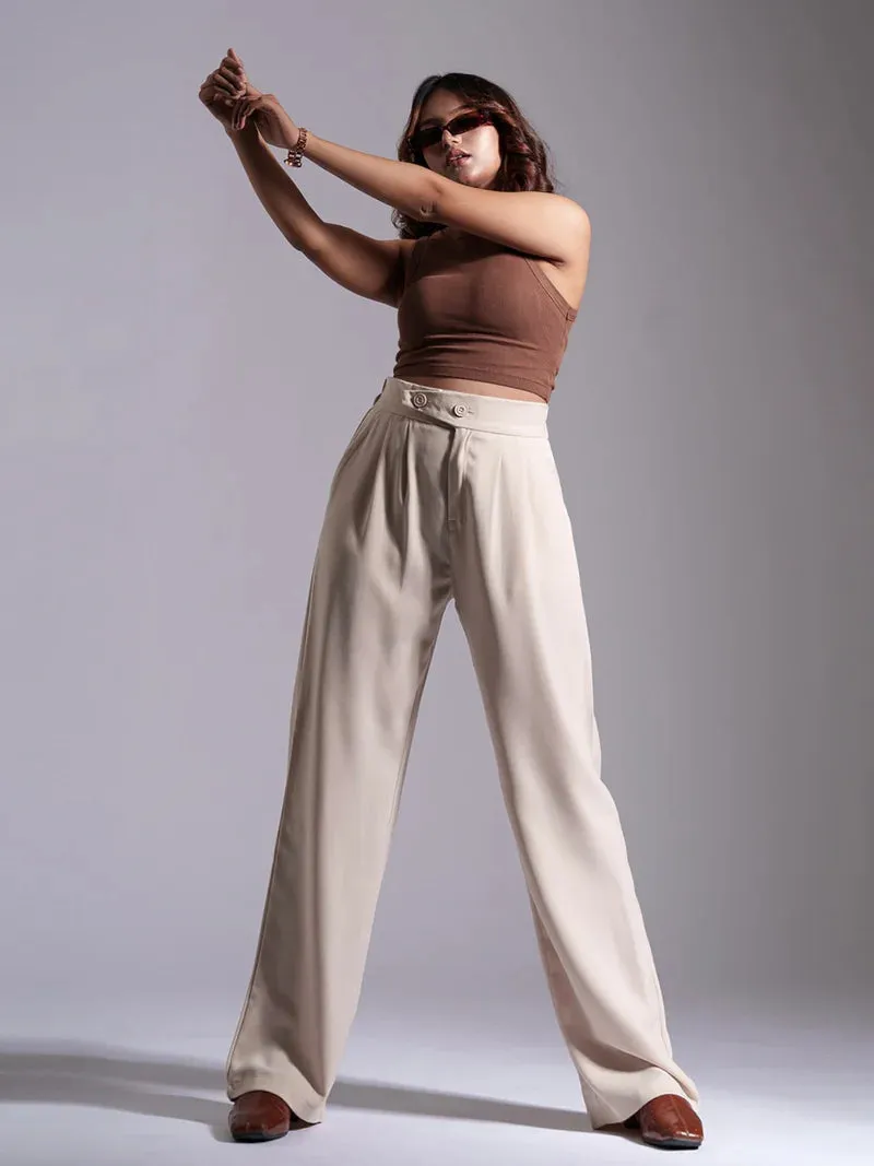 Tailored Pleat Korean Pants