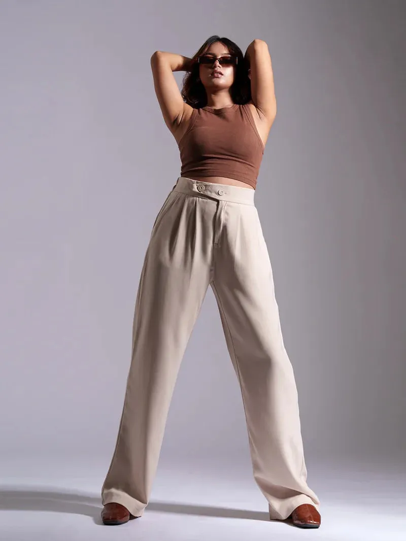 Tailored Pleat Korean Pants