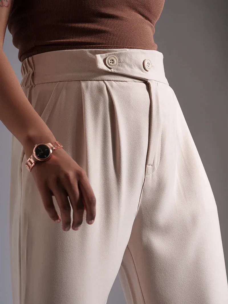Tailored Pleat Korean Pants