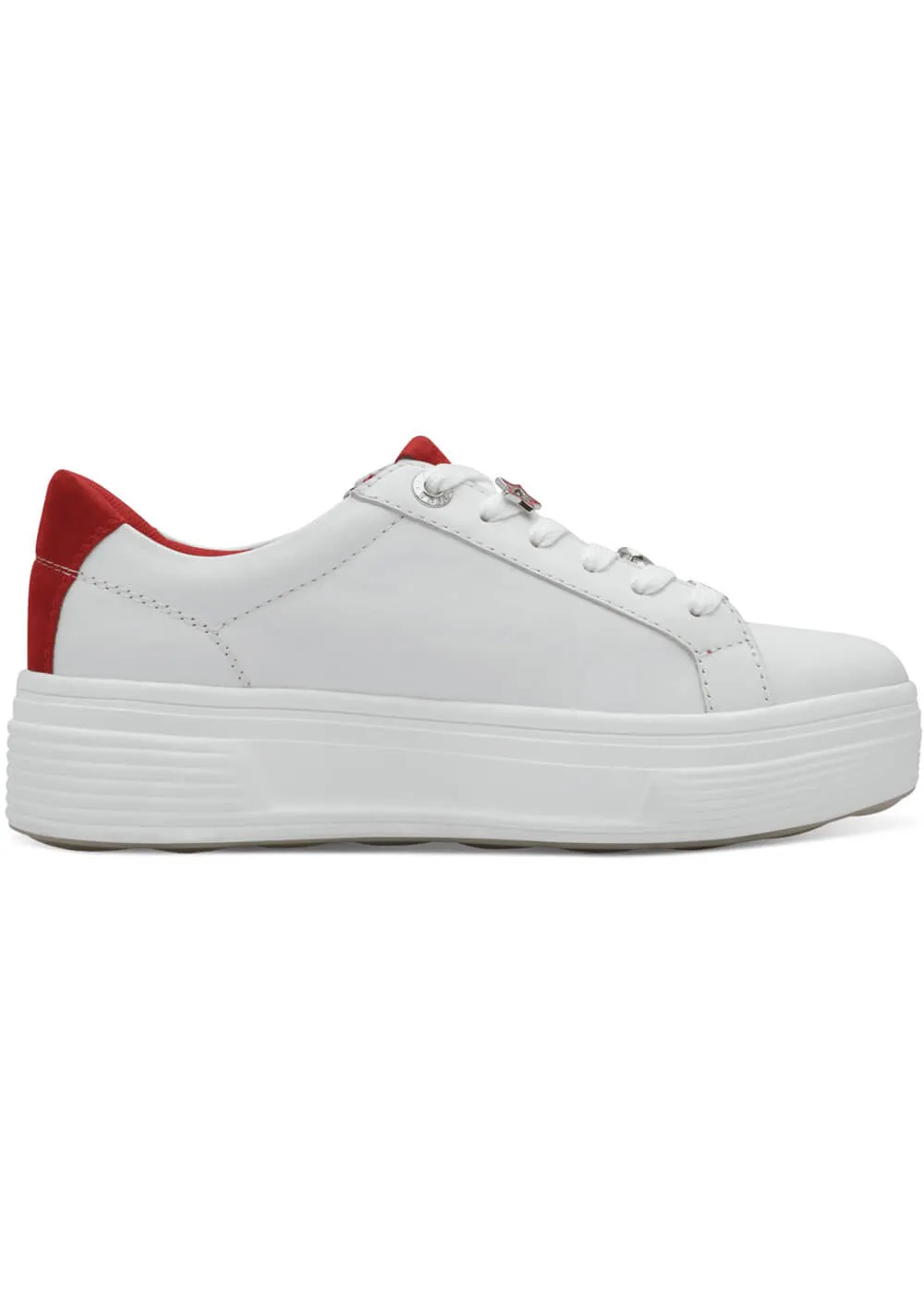 Tamaris Comfort Eden Heart Sneakers White Red