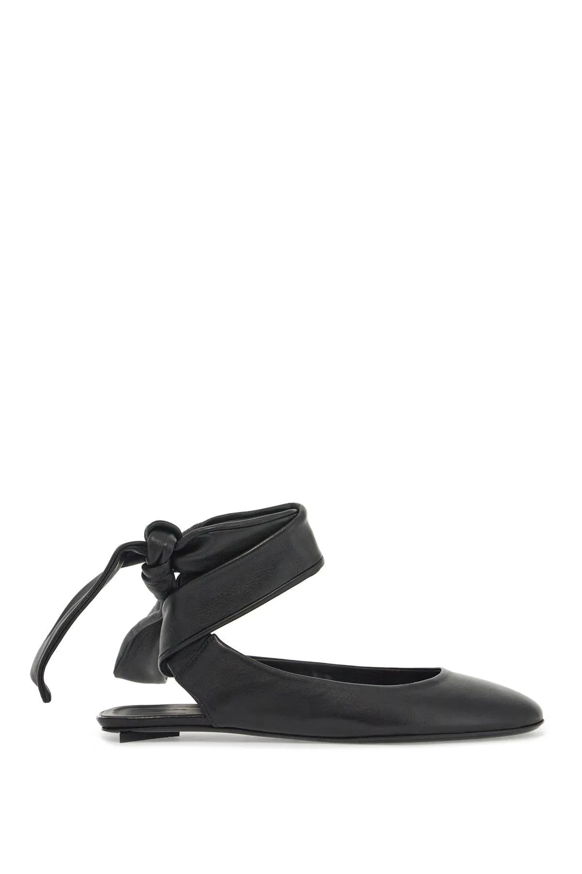 The Attico Cloe Leather Ballerina Flats