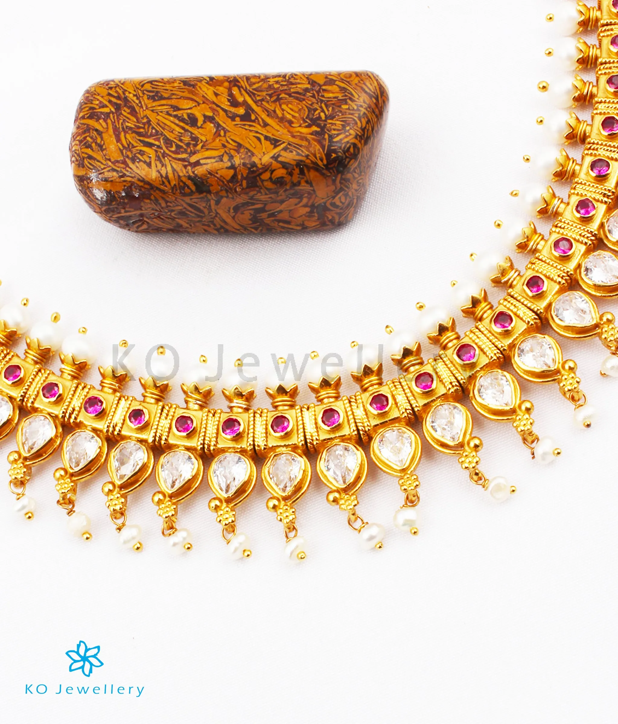 The Nabha Silver Mango Necklace/Waistbelt